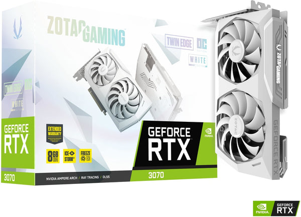 Zotac Gaming GeForce RTX 3070 Twin Edge OC White Edition Videokaart