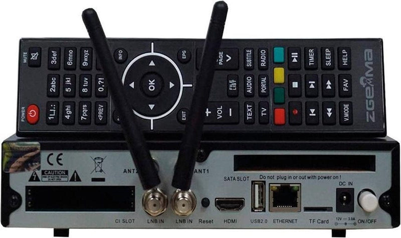 Zgemma H9 Twin SE UHD 4K Satelliet Tv-ontvanger Twin DVB S2X Multi-Stream Tuner Linux + Android OS CA + Twin CI Plus