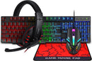 T-WOLF TF800 4-in-1 Gaming Set – RGB Toetsenbord, Muis, Headset en Muismat