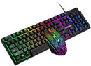 T-WOLF TF400 4-in-1 Gaming Set – RGB Toetsenbord, Muis, Headset en Muismat