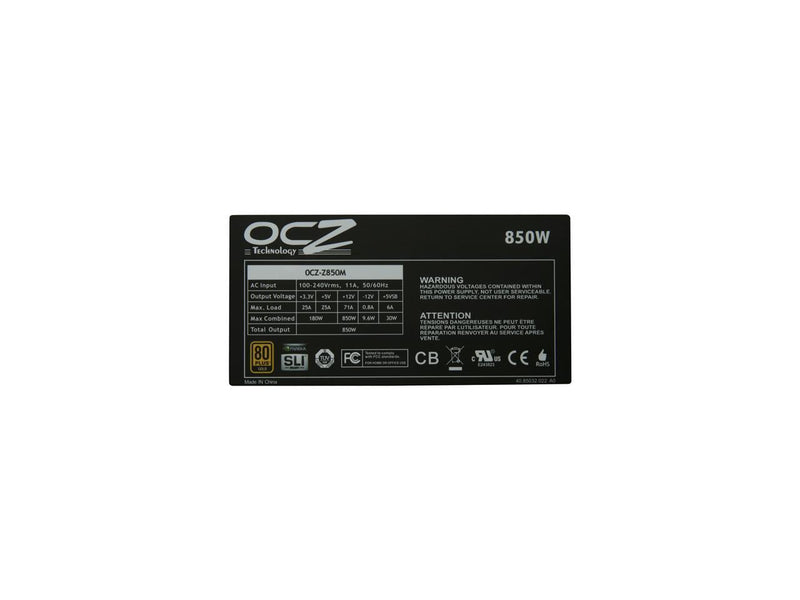 OCZ Z Series 850W power supply