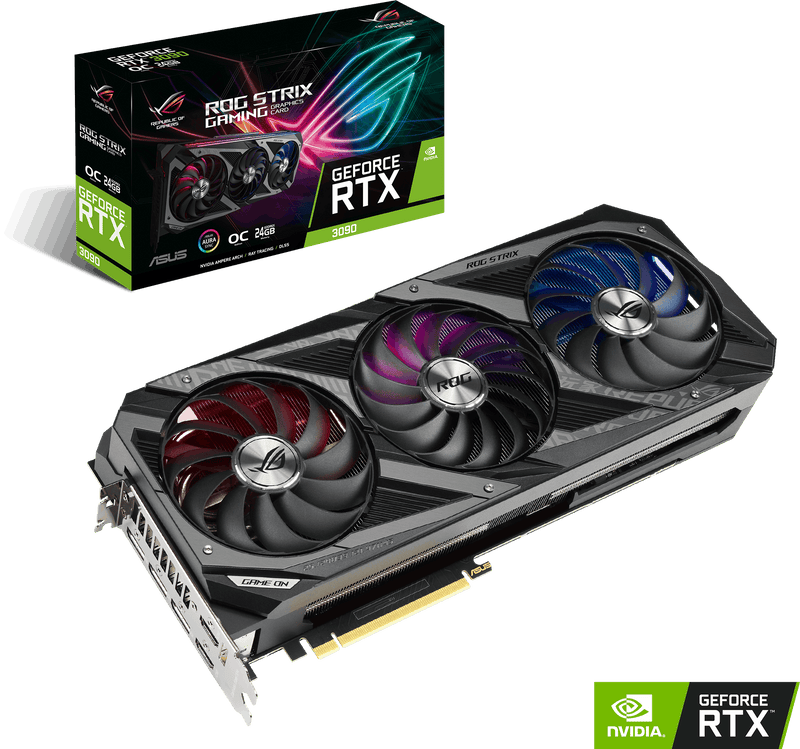 ASUS ROG Strix GeForce RTX 3090 OC - 24GB GDDR6X Gaming Videokaart