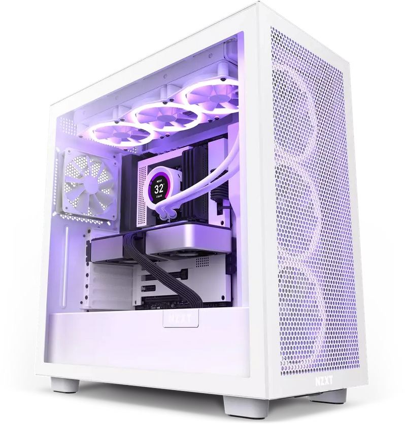 NZXT H7 Flow (2022) Mid Tower Behuizing - Wit (Gaming kast)