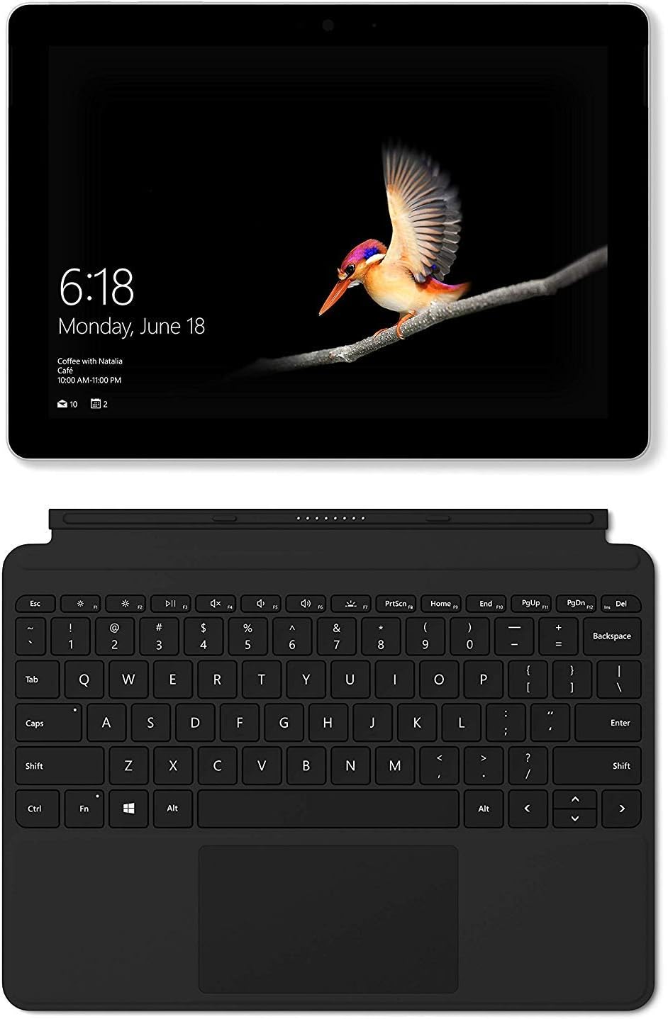 CLAVIER MICROSOFT SURFACE Go 1824, 128 Go, 8 Go, Pentium 4415Y Windows CLAVIER MICROSOFT SURFACE Go 1824, 128 Go, 8 Go, Pentium 4415Y Windows