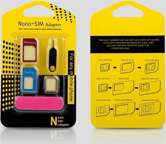 Nano Sim Adapters 5 in 1